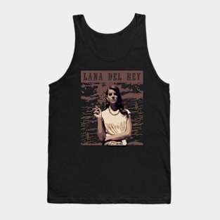 Lana Del Rey //  Brown vintage Tank Top